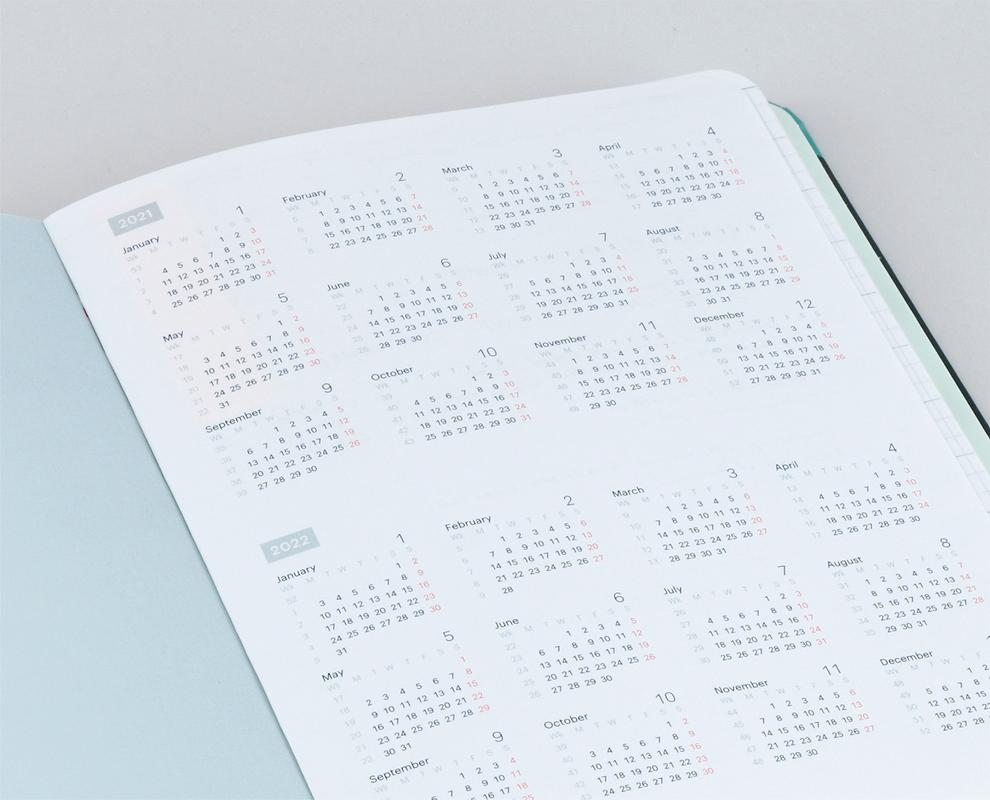 MOSSERY 2021 Hardcover Planner Monthly+Weekly Horizontal-Cosmic Adventure 065