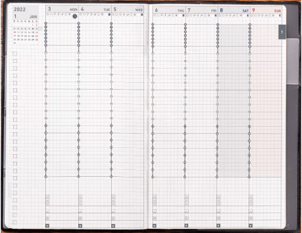 KOKUYO 2022 Jibun Techo Diary Biz Matt Black