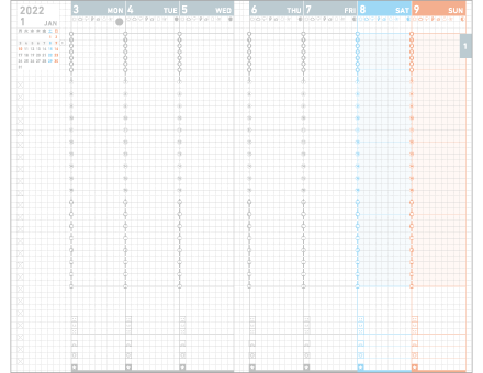 KOKUYO 2022 Jibun Techo Diary 3in1 Std White