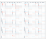 KOKUYO 2023 Jibun Techo Diary Days Mini Red