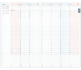 KOKUYO 2023 Jibun Techo Diary Lite Mini Blue