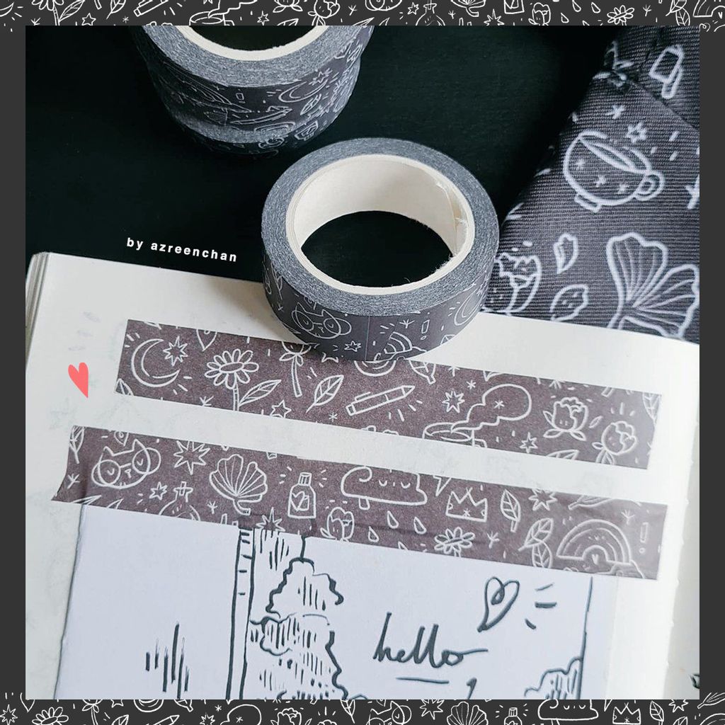 AZREENCHAN Washi Tape Hello Doodle
