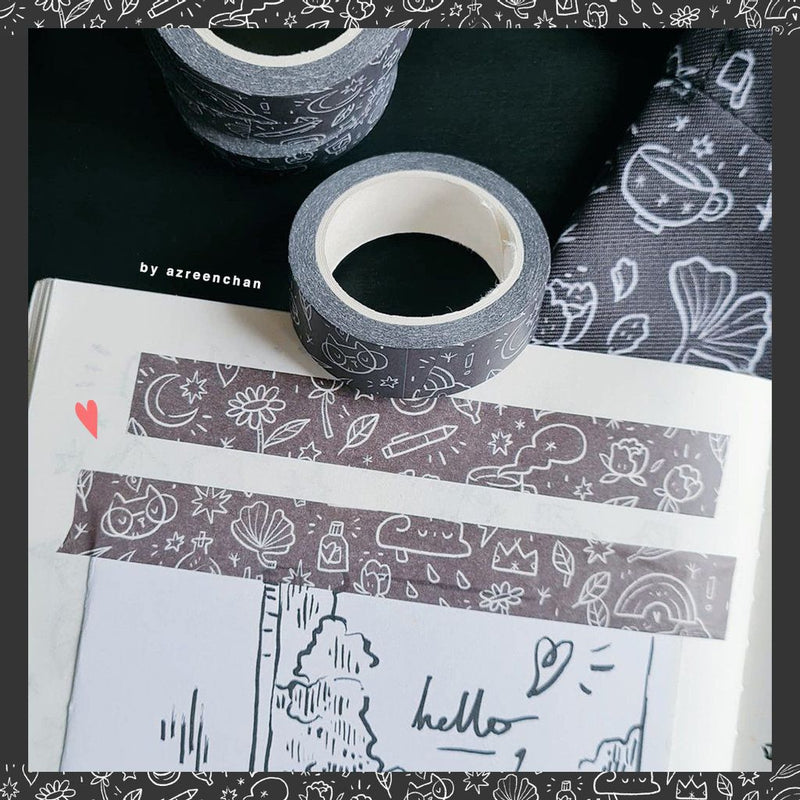 AZREENCHAN Washi Tape Hello Doodle