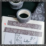 AZREENCHAN Washi Tape Hello Doodle