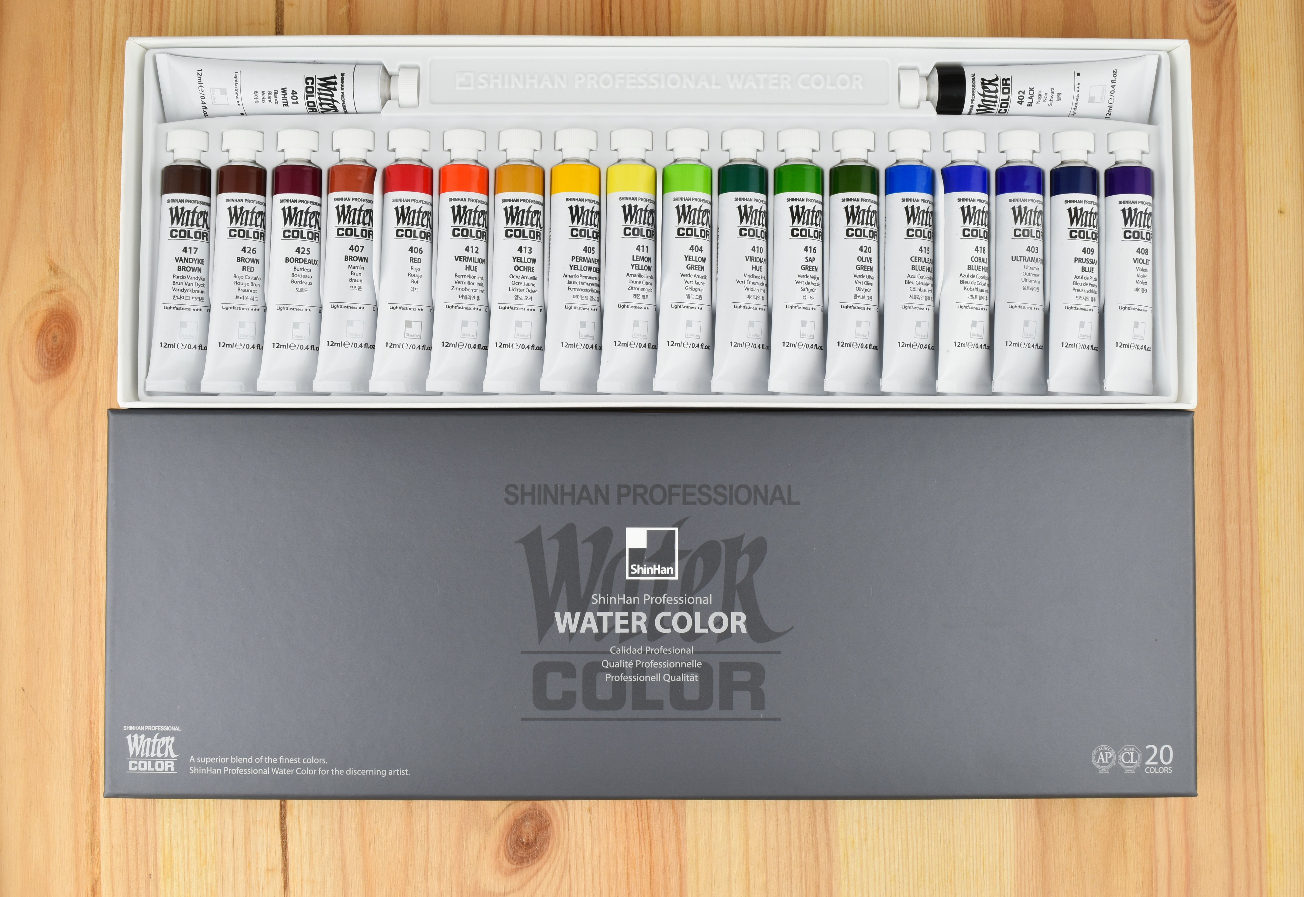 ShinHan Pro WaterColor 12ml 20col