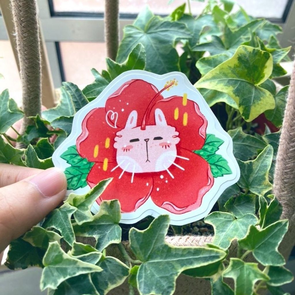 AZREENCHAN Sticker Waterproof Raya Bunny