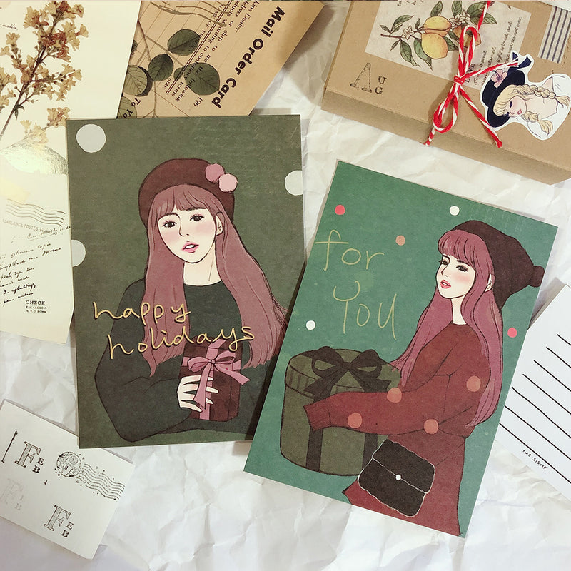 STARLULULU Girl Postcard Christmas Gift Set