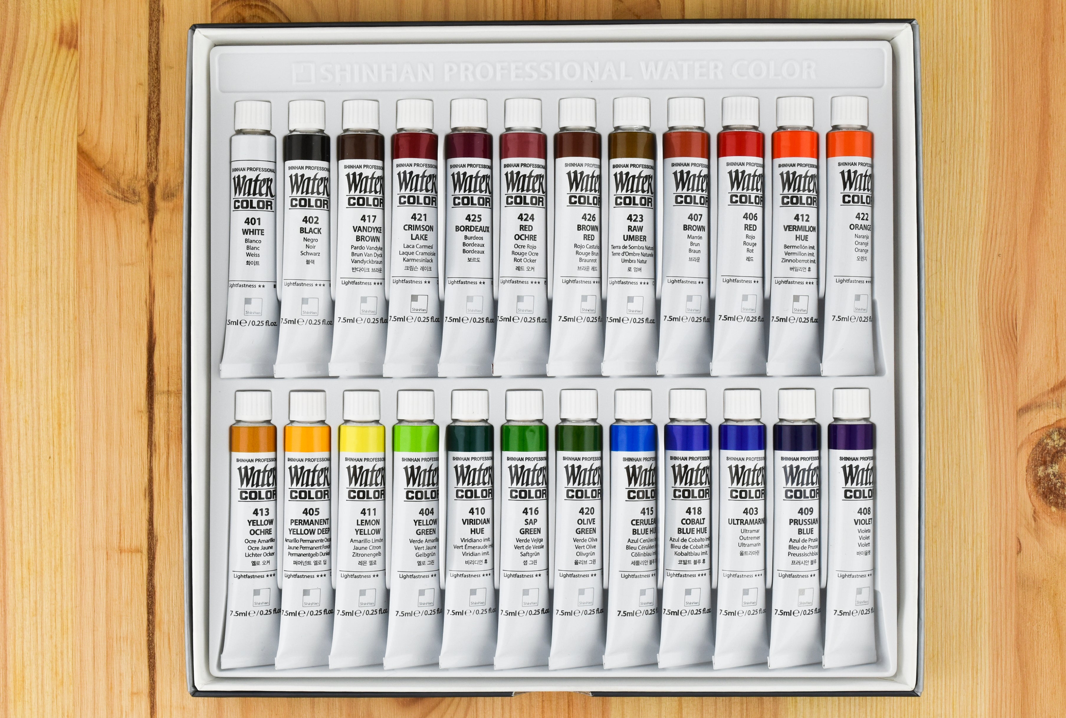 ShinHan Pro WaterColor 7.5ml 24col