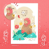 AZREENCHAN Postcard Taking it Slow