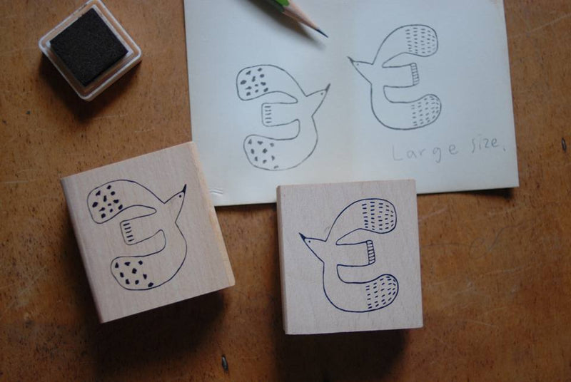 EVAKAKU Limited Edition Rubber Stamp Big Bird - Right