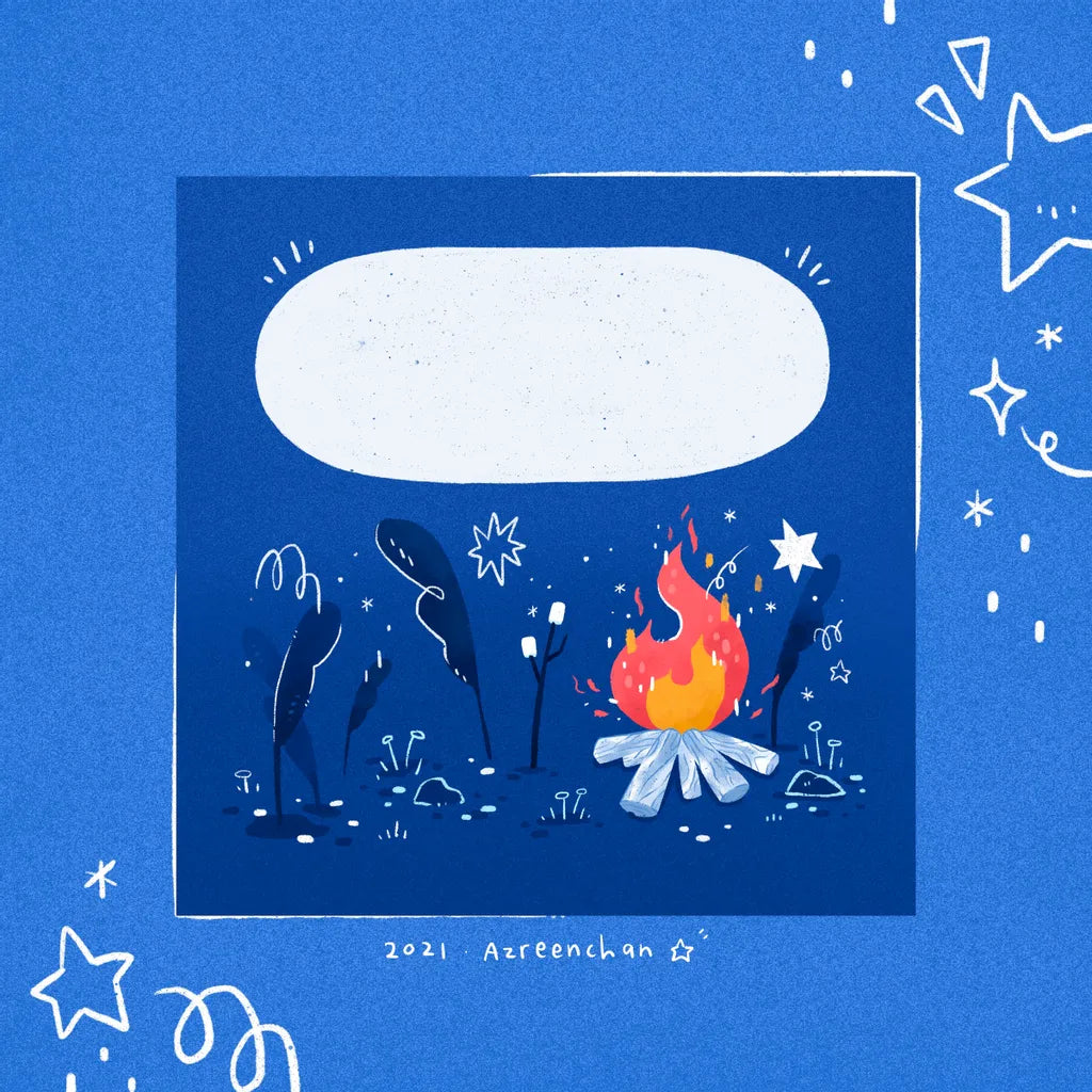 AZREENCHAN Art Print Card Beauty of Silence