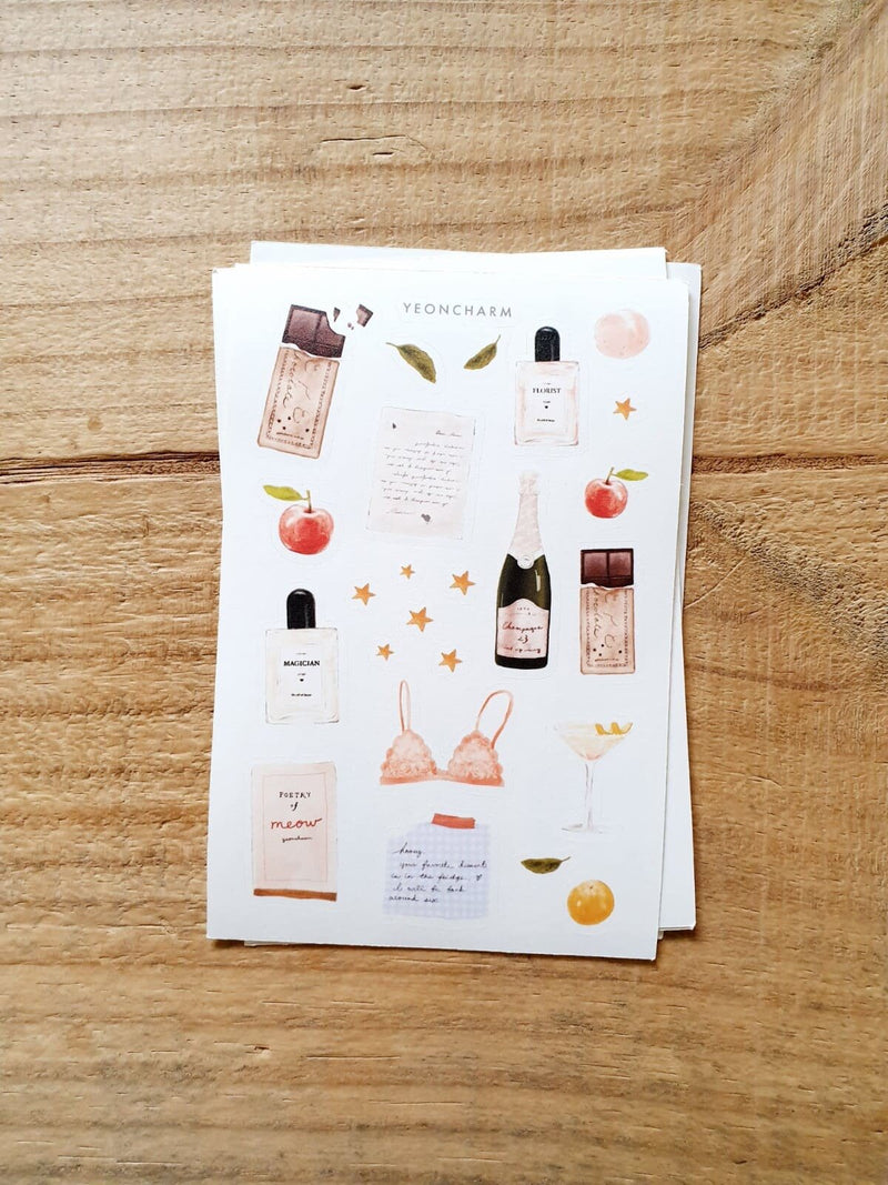 YEONCHARM Summer Sticker Sheet