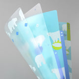 MD 3 Pockets Clear Folder A4 Polar Bear