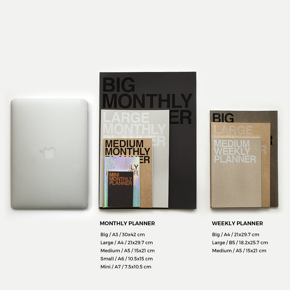 J STORY Monthly Planner Big Black