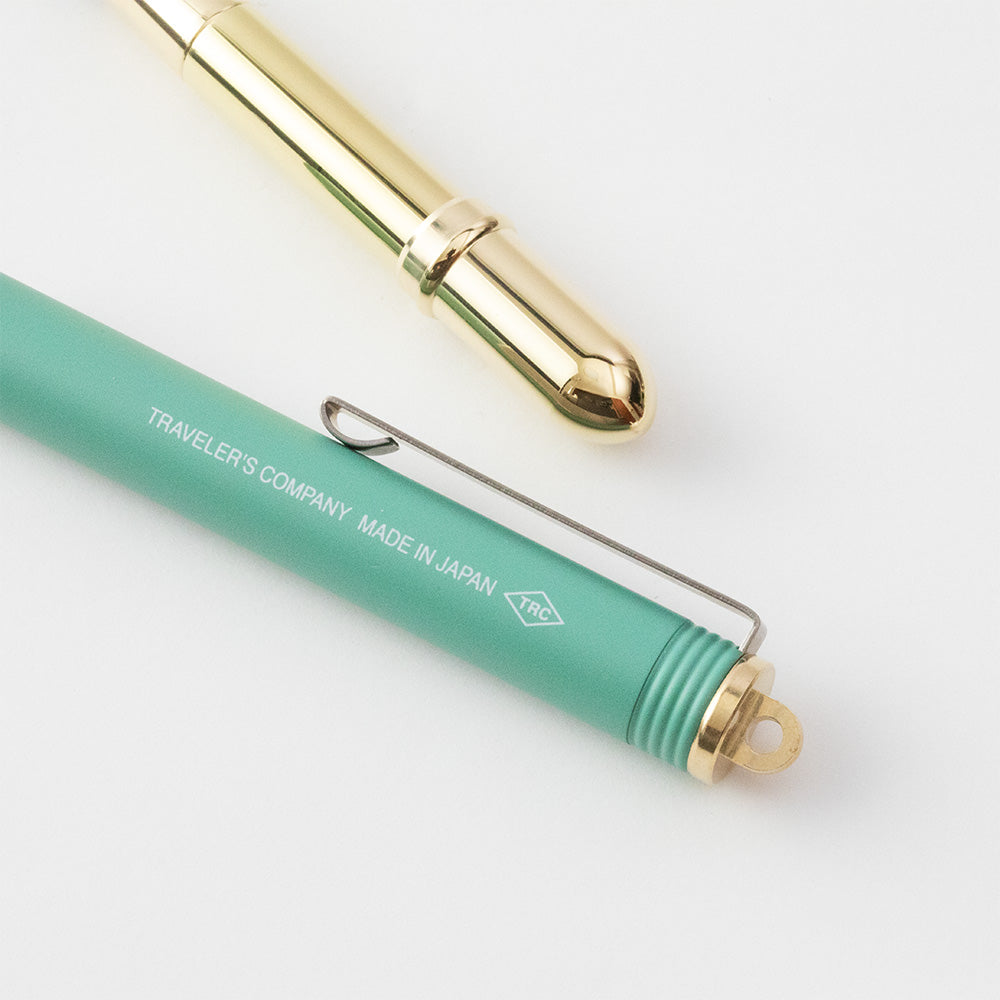 TRC Brass Fountain Pen Factory Green