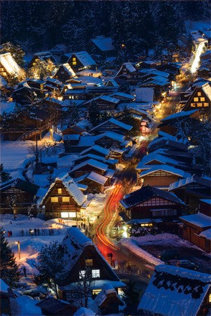 FRONTIA Clear Christmas Shirakawa Card