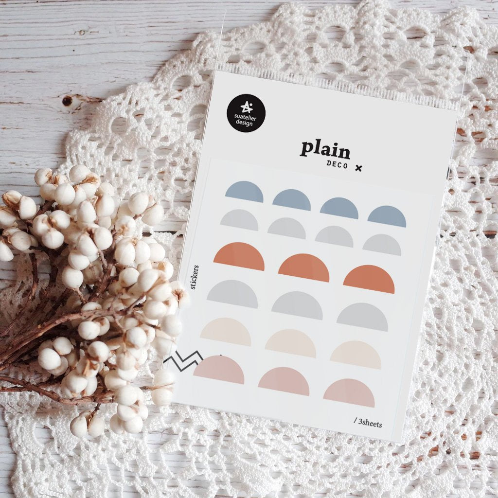 SUATELIER Plain Deco Stickers