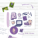 AZREENCHAN Postcard 11x18cm