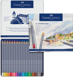 FABER-CASTELL Goldfaber Aqua Watercolor Pencils-Tin of 24pcs
