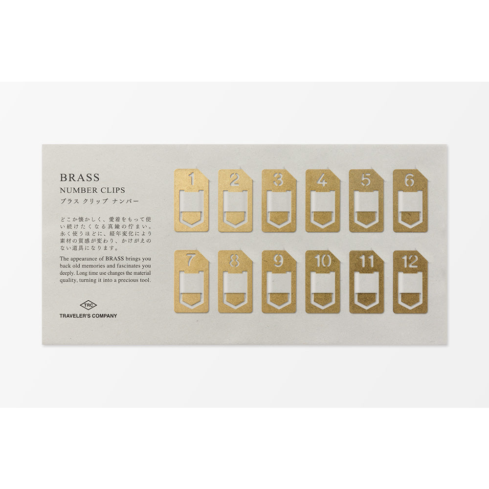 TRC Brass Clips Number