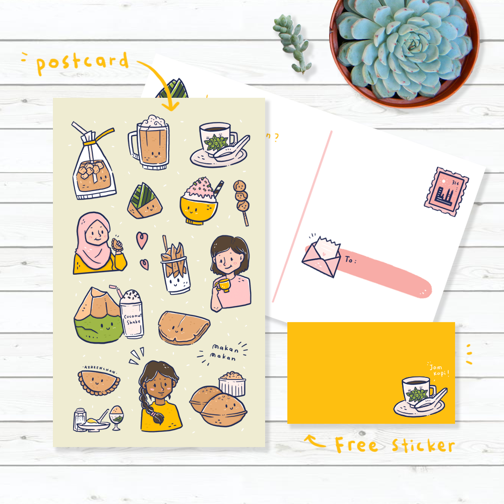 AZREENCHAN Postcard 11x18cm