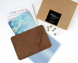 CORALC ATELIER DIY Kit-24 Pocket Leather Card Holder