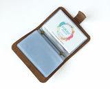 CORALC ATELIER DIY Kit-24 Pocket Leather Card Holder