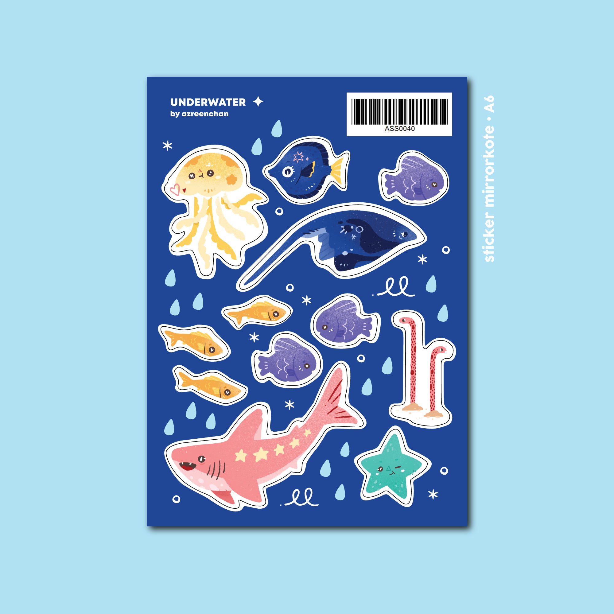 AZREENCHAN Sticker Sheet Underwater