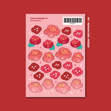 AZREENCHAN Sticker Sheet Our Flowers