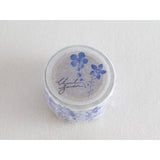 CHAMILGARDEN 6th Blue Butterfly Delphinium Masking Tape