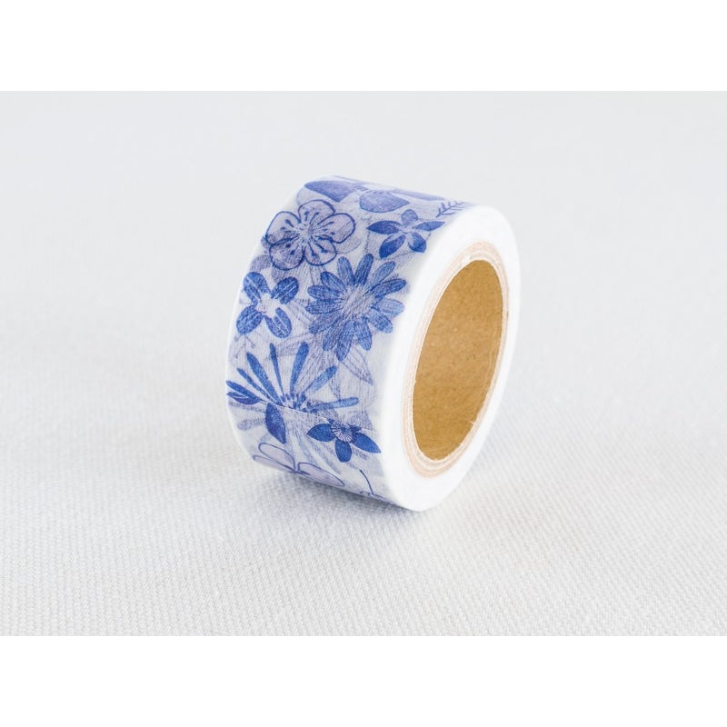 CHAMILGARDEN 6th Blue Butterfly Delphinium Masking Tape