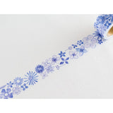 CHAMILGARDEN 6th Blue Butterfly Delphinium Masking Tape