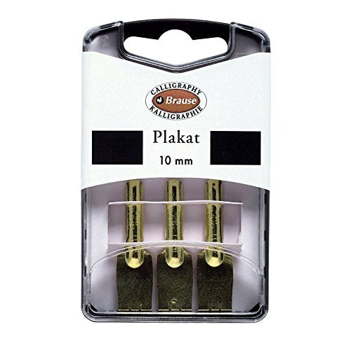 BRAUSE 3 Nibs Plakat Calligraphy Gold Plated