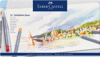 FABER-CASTELL GoldfaberAqua Watercolor Pencils-Tin of 36pcs