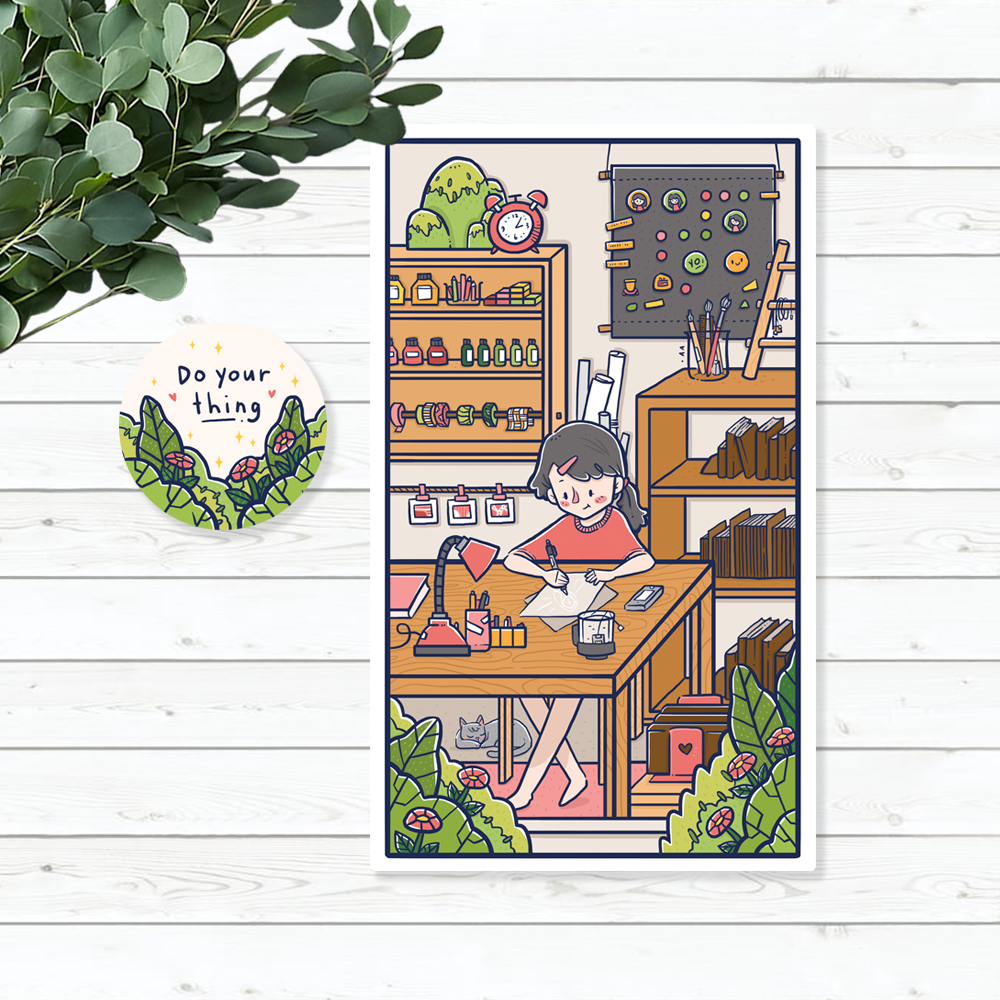 AZREENCHAN Art Print Postcard