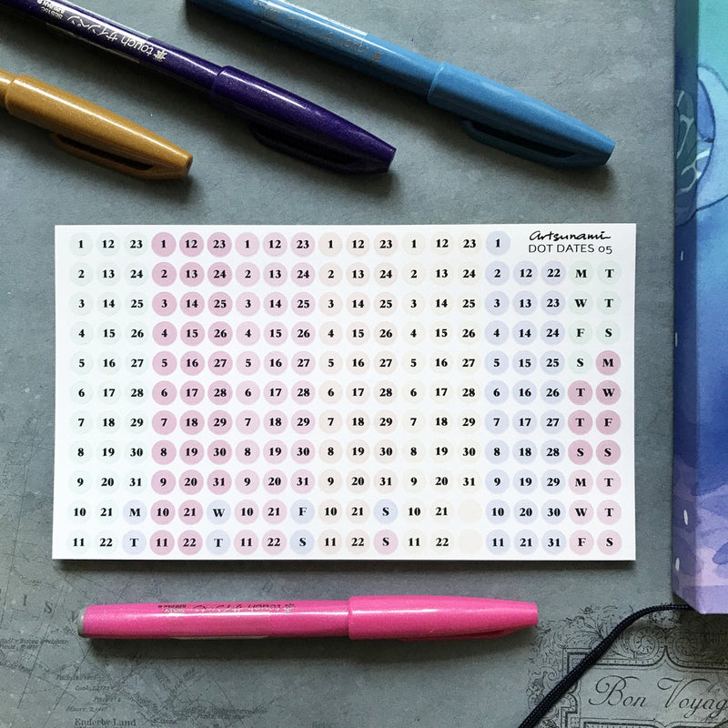 ARTSUNAMI Stickers Dot Dates 05