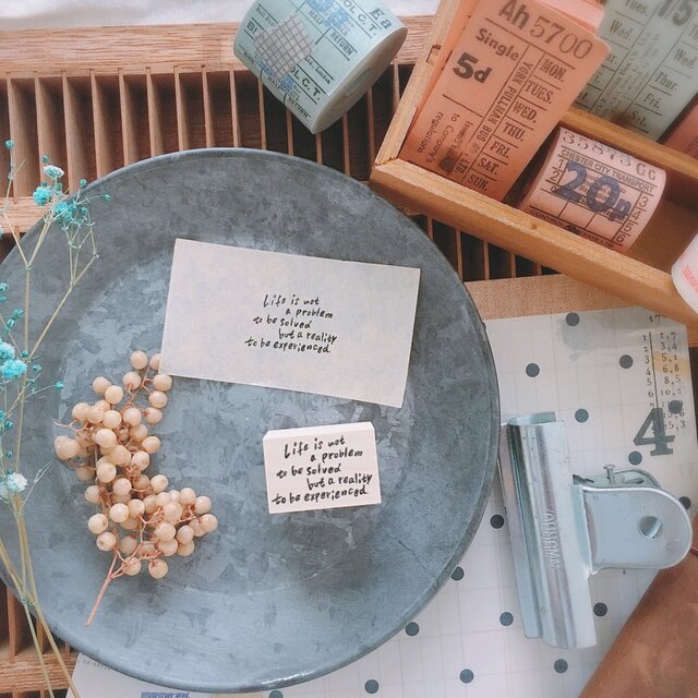 NONNLALA Life Quote Rubber Stamp