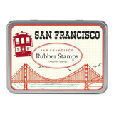 CAVALLINI Rubber Stamp Set in Tin San Francisco