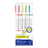 ZEBRA MojiniLine Highlighter 5Colors Set