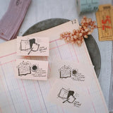 NONNLALA Cafe Time Rubber Stamp