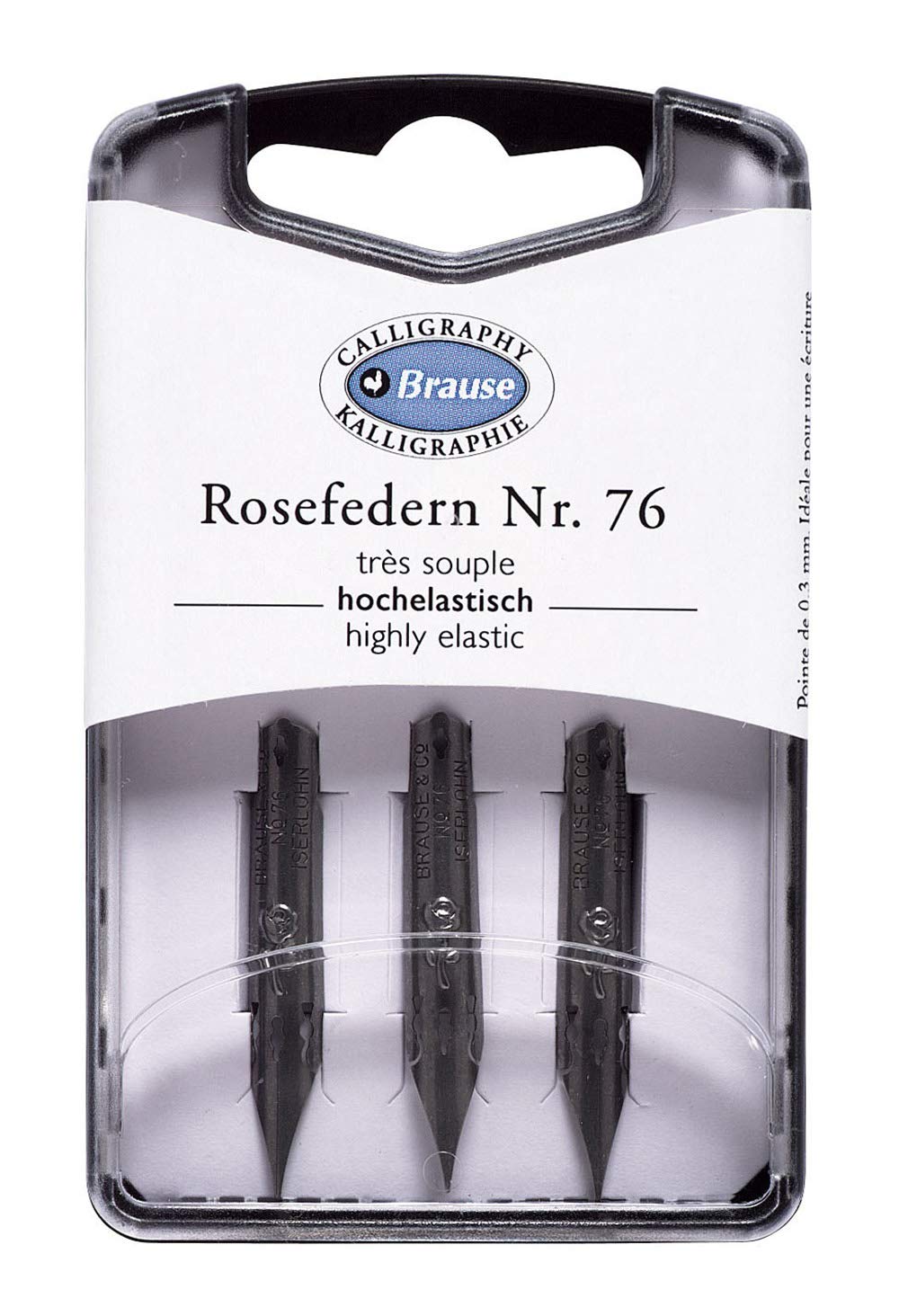 BRAUSE 3 Nibs Nr76B Rose 0.45 PW