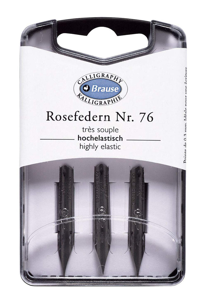 BRAUSE 3 Nibs Nr76B Rose 0.45 PW
