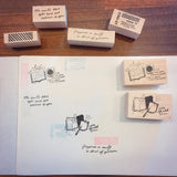 NONNLALA Cafe Time Rubber Stamp