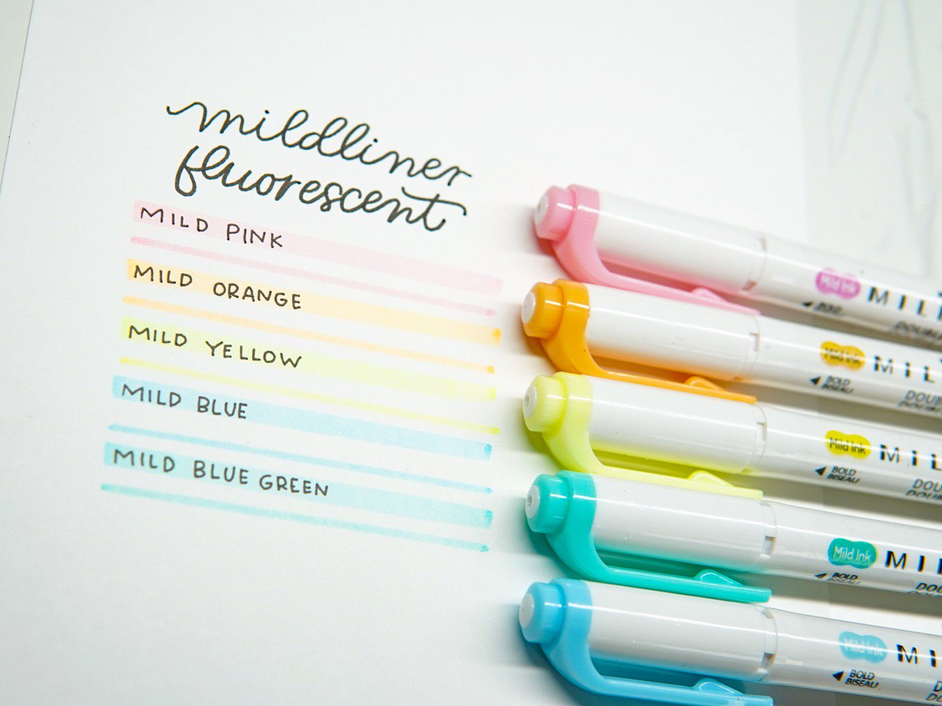 ZEBRA Mildliner Highlighter 5Colors Set