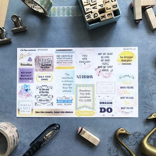 ARTSUNAMI Planner Sticker Quotes 07