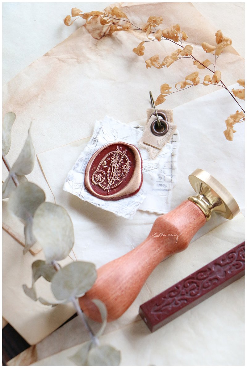 LCN Wax Seal Stamp Set-Dried Flower