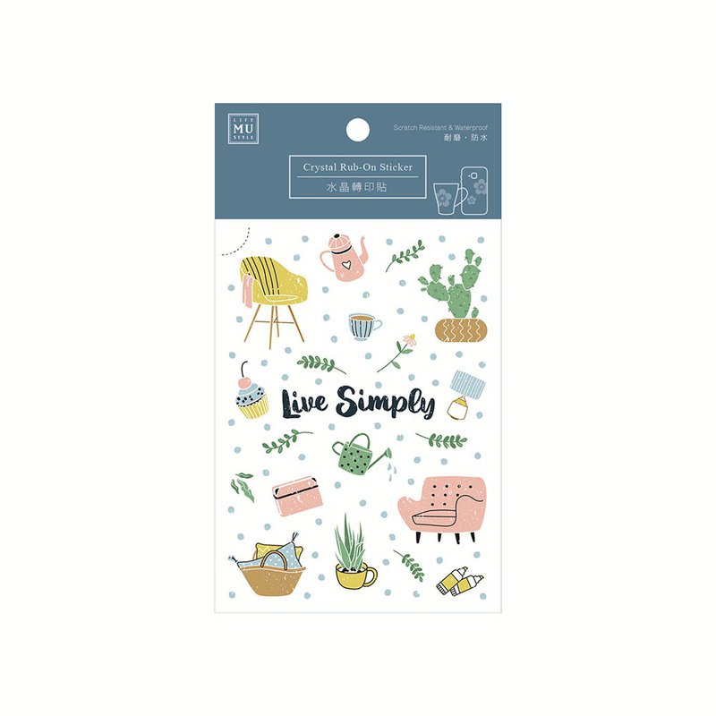 MU Craft Crystal Rub-On Sticker