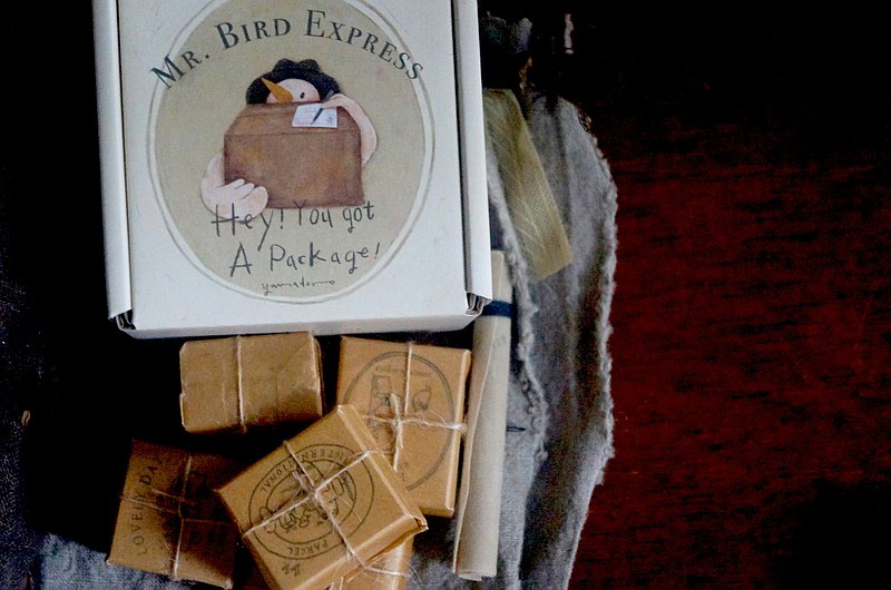 YAMADORO Rubber Stamp Mr. Bird Express Delivery Set