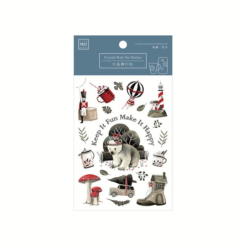 MU Craft Crystal Rub-On Sticker