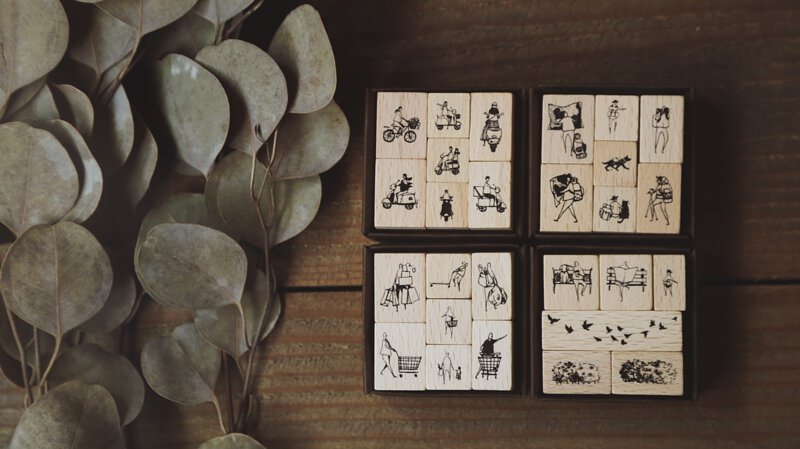 MODAIZHI One Day II Shopping Stamp Set C